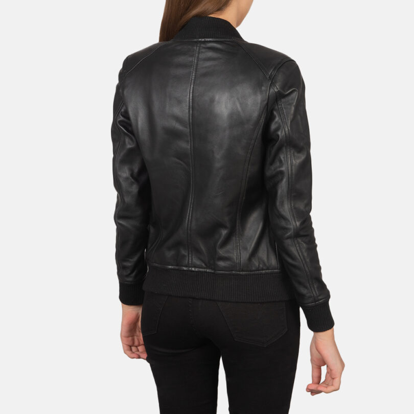 Bliss Black Biker Leather Jacket